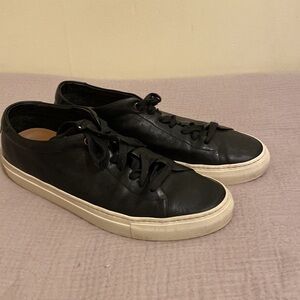 GOOD MAN BRAND MADE IN ITALY BLACK SNEAKERS LEATHER SHOES. Size 10.5